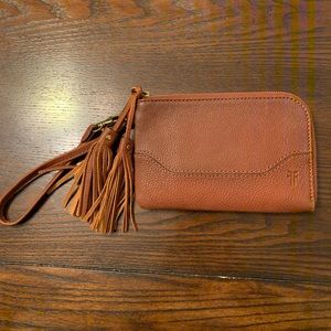 Frye Paige Leather Wristlet